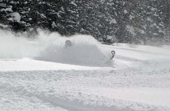 Waist-deep powder