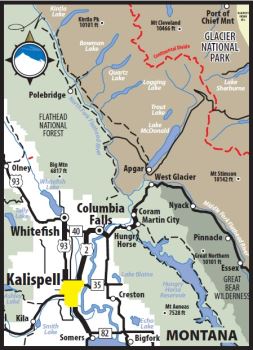 Montana map. Map