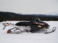 95.) My new sled and the Tetons.jpg
